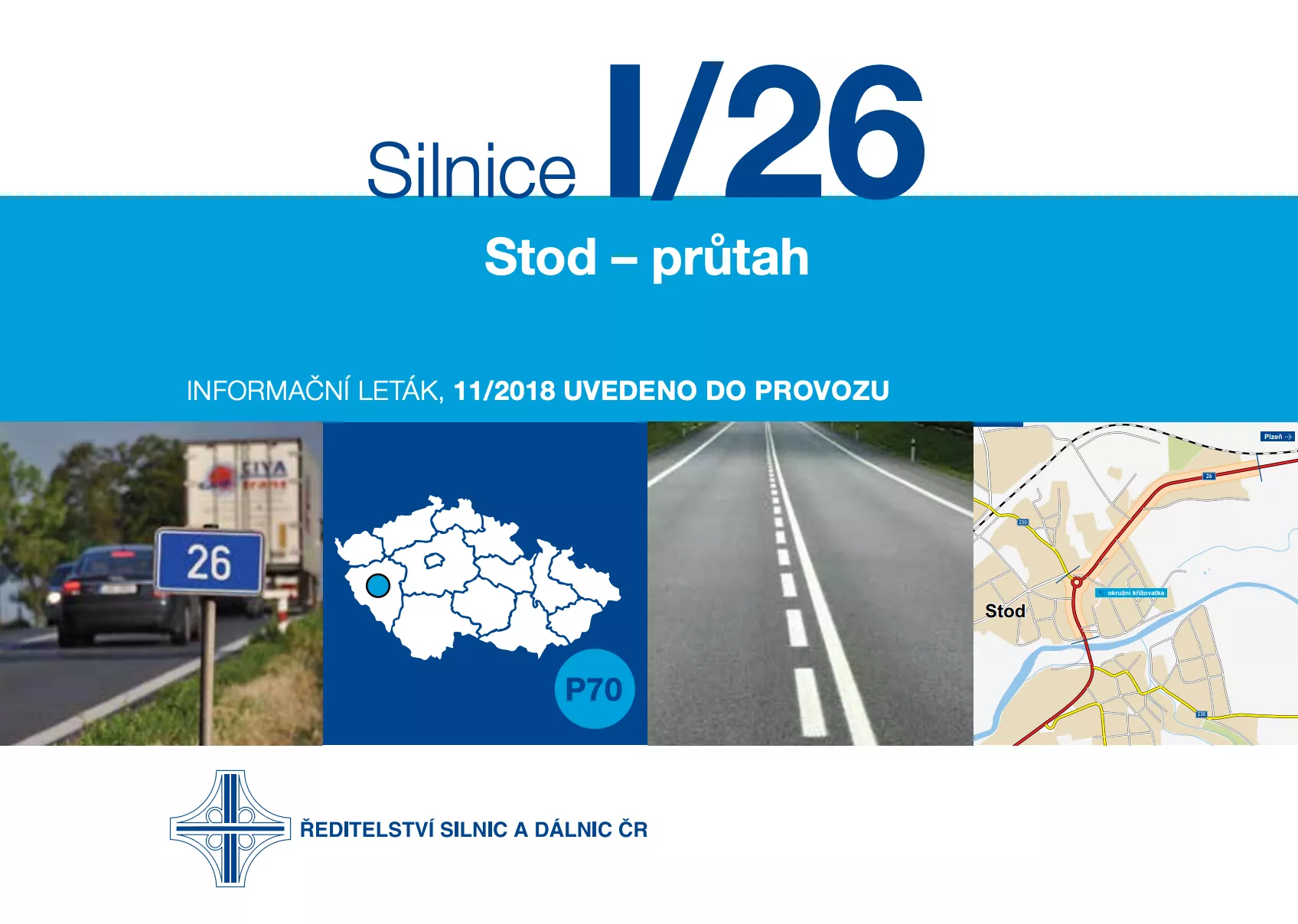 Informační leták - I/26 Stod - průtah (1,4km)